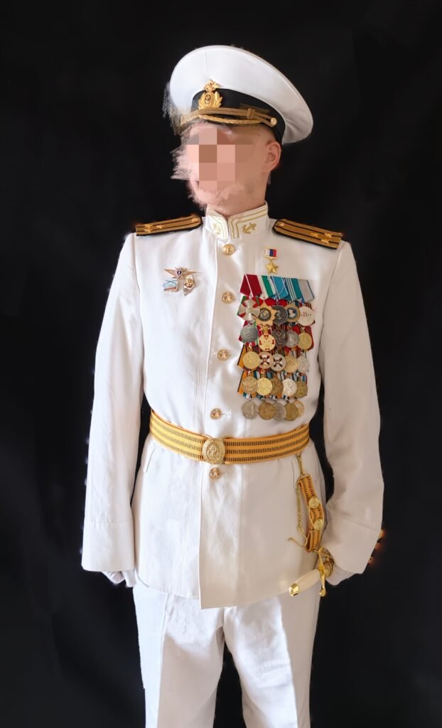 俄罗斯海军上校M2017 白色礼服 Russian Navy Colonel M017 White Dress