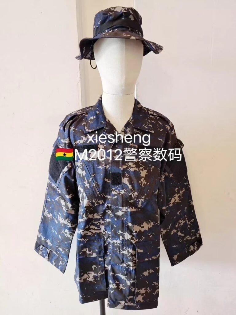 加纳警察蓝色数码迷彩 Ghana police blue pixel camouflage