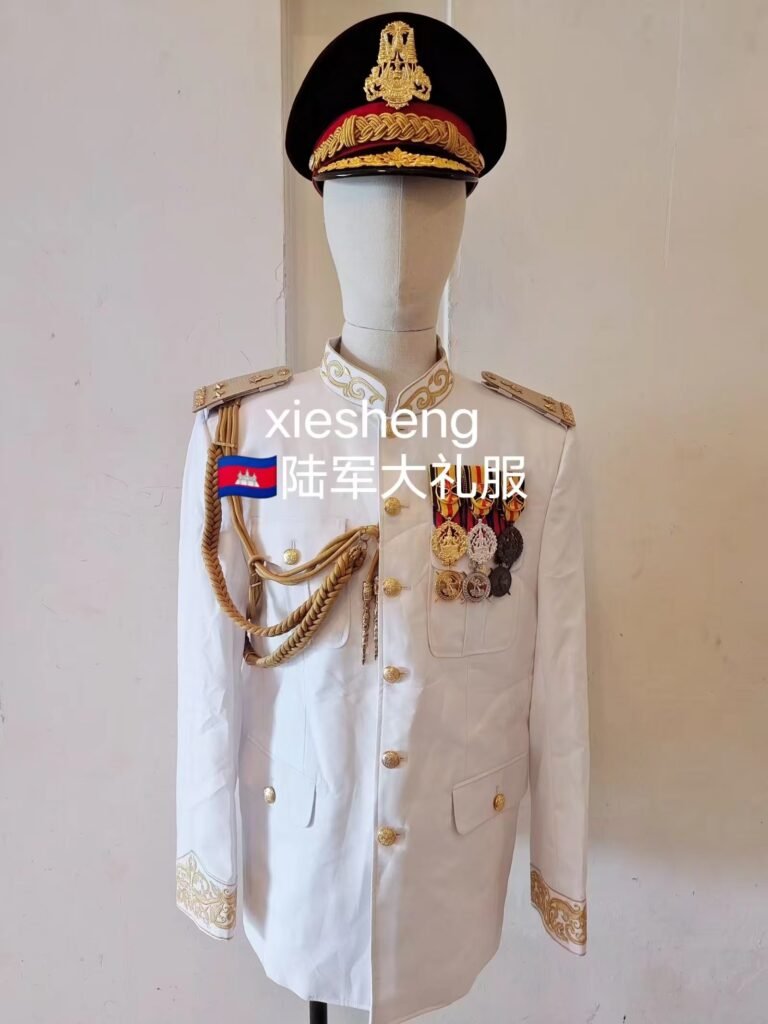 柬埔寨陆军白色礼服Cambodian Army White Dress