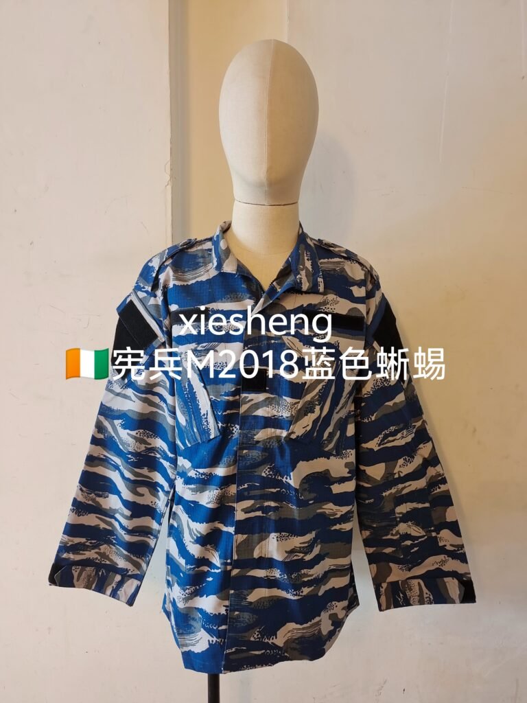 科特迪瓦宪兵蓝色蜥蜴迷彩 Ivory Coast Military Police Blue Lizard Camouflage