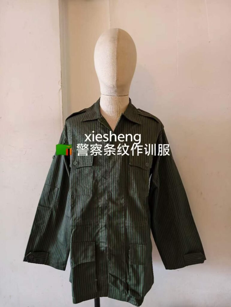 赞比亚警察条纹作训服 Zambian police striped training uniform